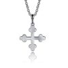 Pendentif en argent 925 en forme de croix de Saint-Maurice modèle by White Alpina. Pendentif pour hommes et femmes. De plus ce magnifique bijou est livré dans un écrin avec une chaîne. White Alpina propose ce pendentif en argent 925 brillant et en mâte.