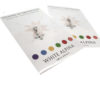 Charms en argent 925 en forme de croix de Saint-Maurice modèle by White Alpina. Finition Brillant