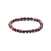 Magnifique Bracelet en Œil de Bœuf avec perles 6mm brillantes