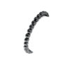 Bracelet hématite 6mm. Finition perles brillantes