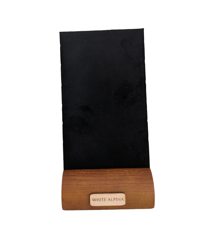 Elégant présentoir de pendentifs en bois et  velours pour 4 à 6 pendentifs