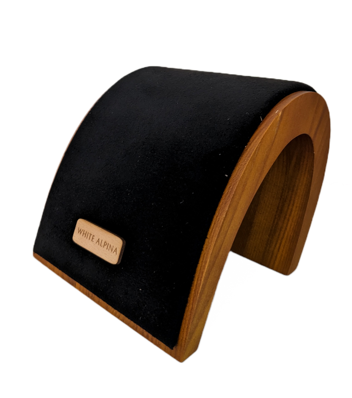 Elégant présentoir de bracelets en bois et velours pour 3 à 5 pendentifs