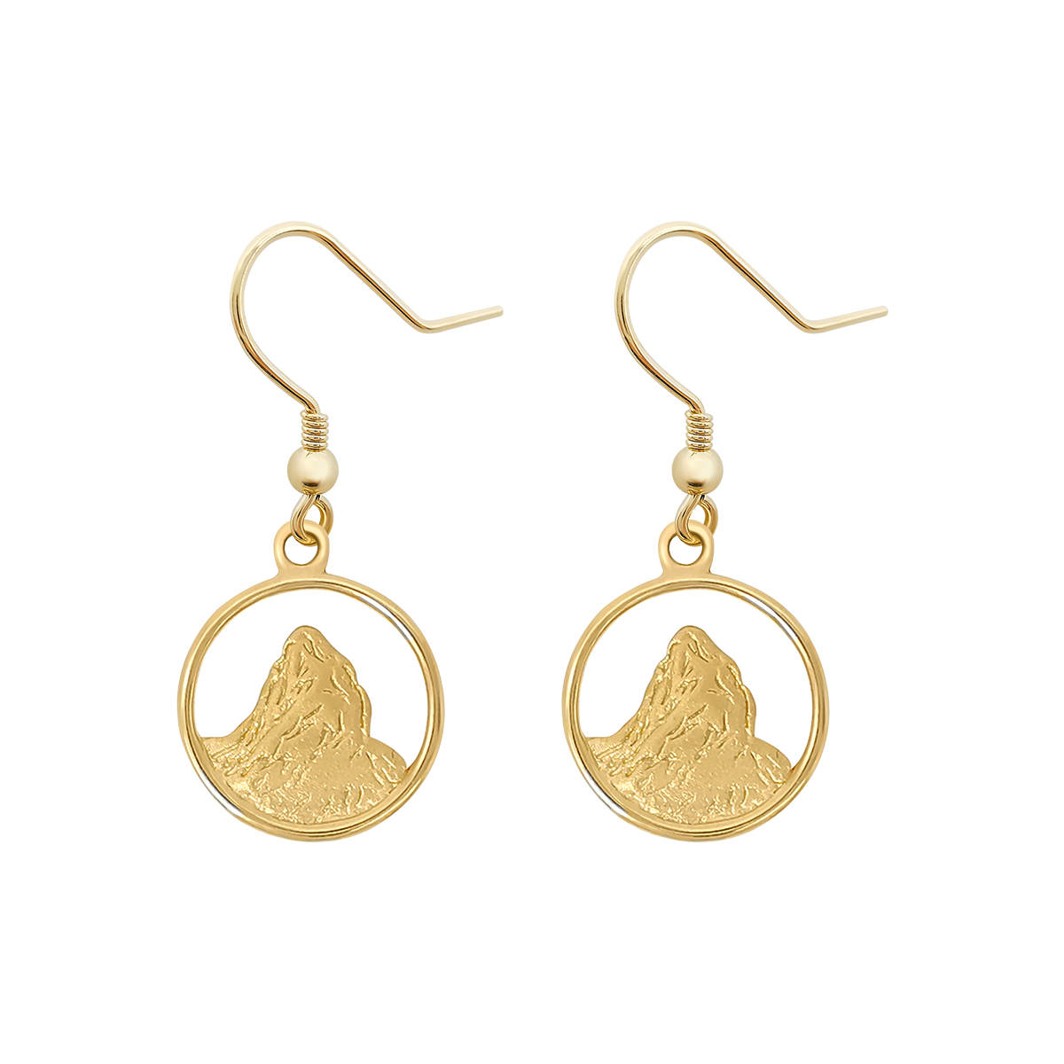 Boucles d'oreilles Cervin en or 9K ou 18k by White Alpina