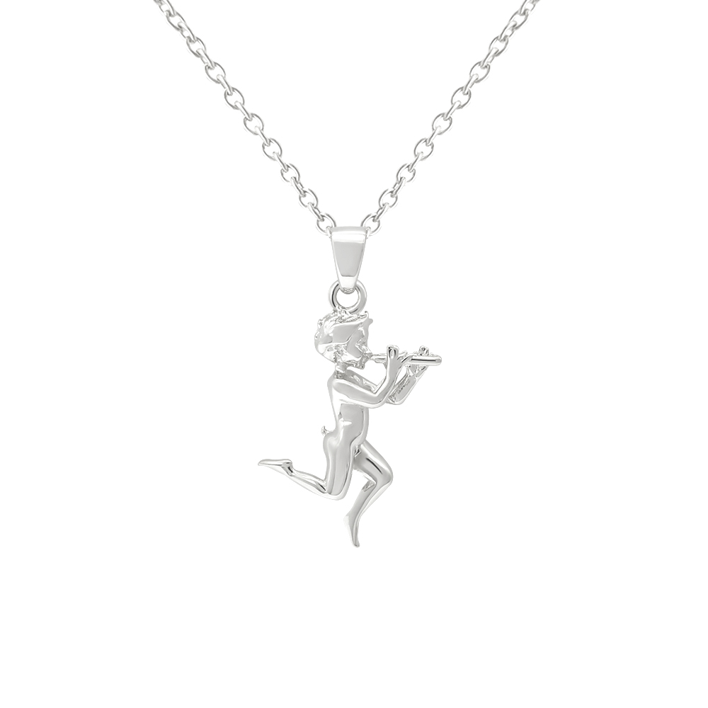 Pendentif Diablotin des Diablerets en argent 925 rhodié by White Alpina. Ce magnifique collier est livré dans un écrin avec une chaîne.